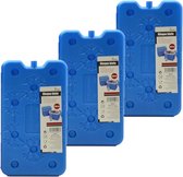 Set van 4x stuks koelelementen 14 x 2 x 25 cm blauw - Koelblokken/koelelementen voor koeltas/koelbox