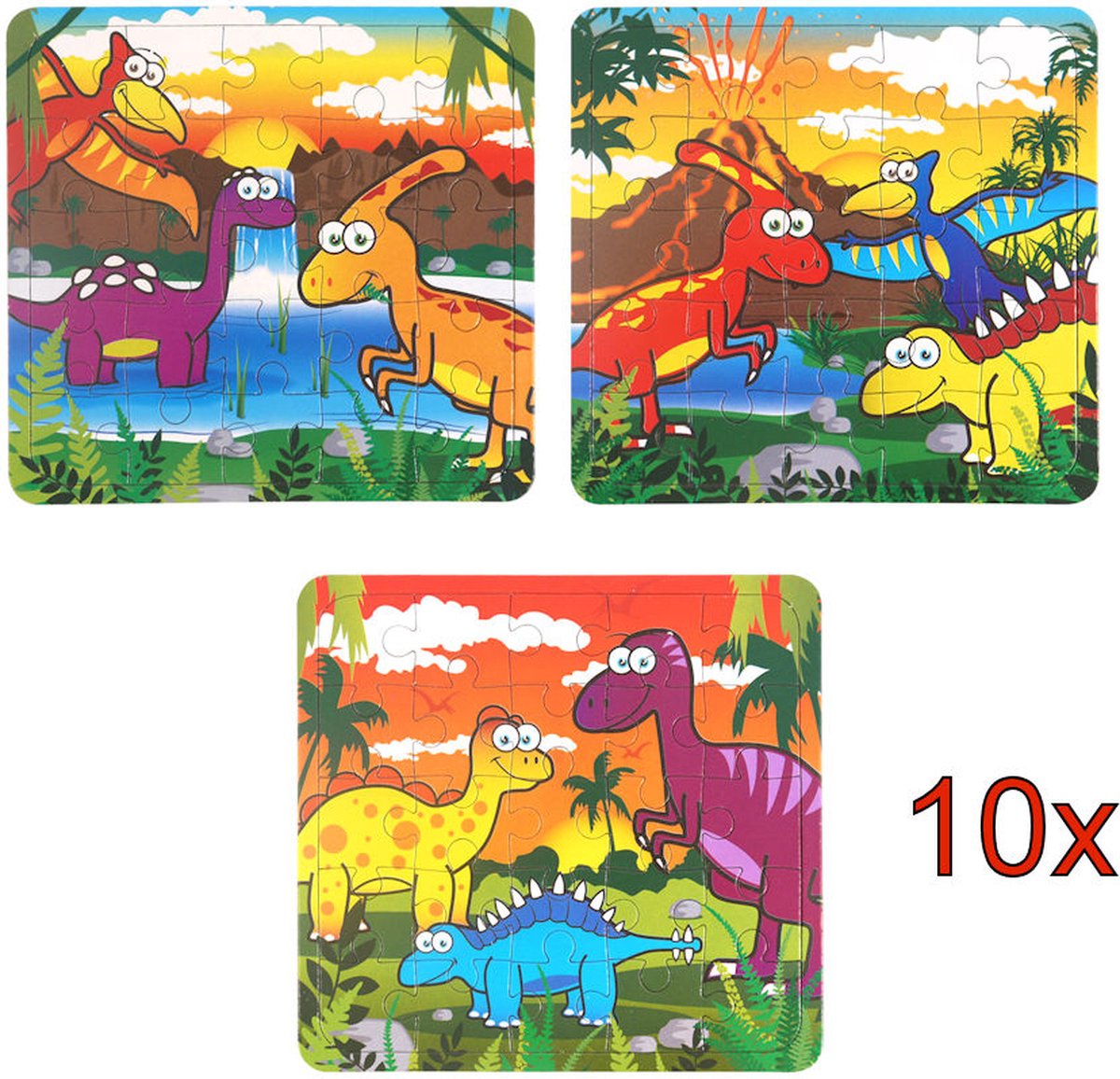 10 STUKS - LUXE DINOSAURUS - Traktatie Doos - INCLUSIEF SPEELGOED - Traktaties Uitdeelcadeaus voor Verjaardagen en Kinderfeestjes — afbeelding 6