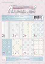 Design papier assortiment stylish blue 16xA5