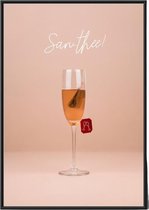 Kuotes Art - Canvas Schilderij met frame - Santhee - Muurdecoratie - 80 x 120 cm
