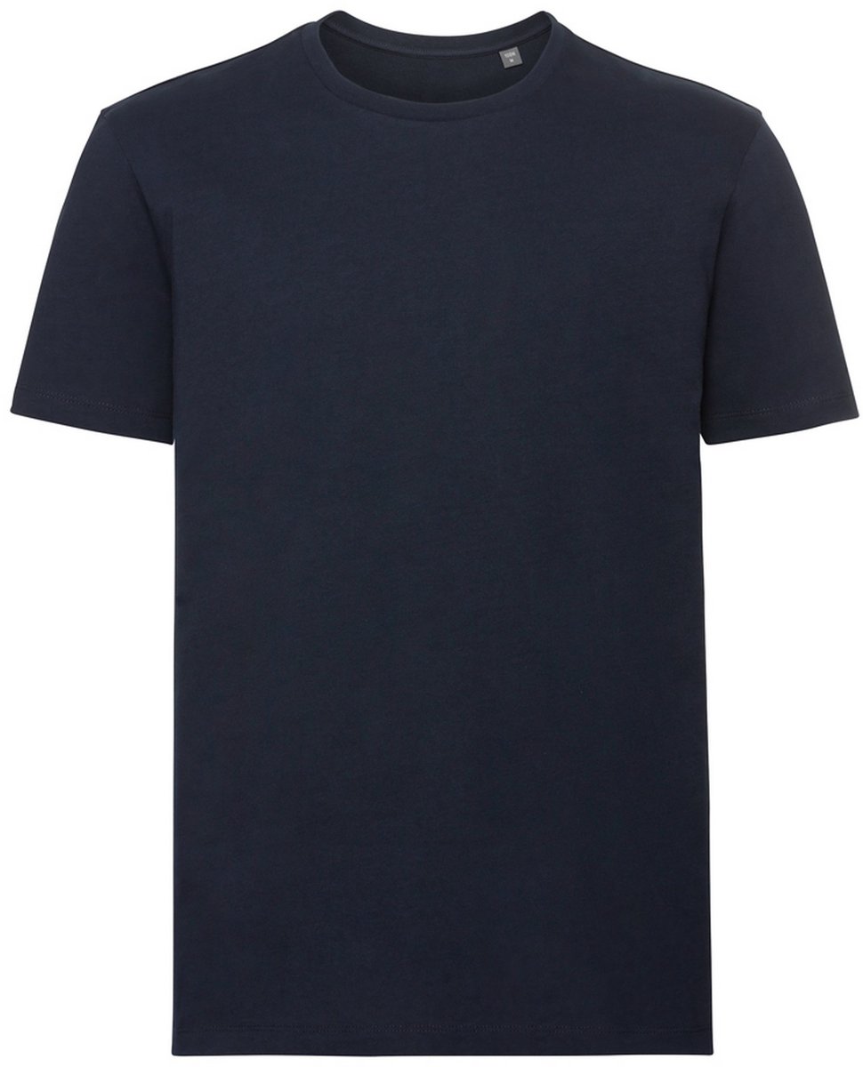 Russell Heren Authentiek Puur Organisch T-Shirt (Franse marine)