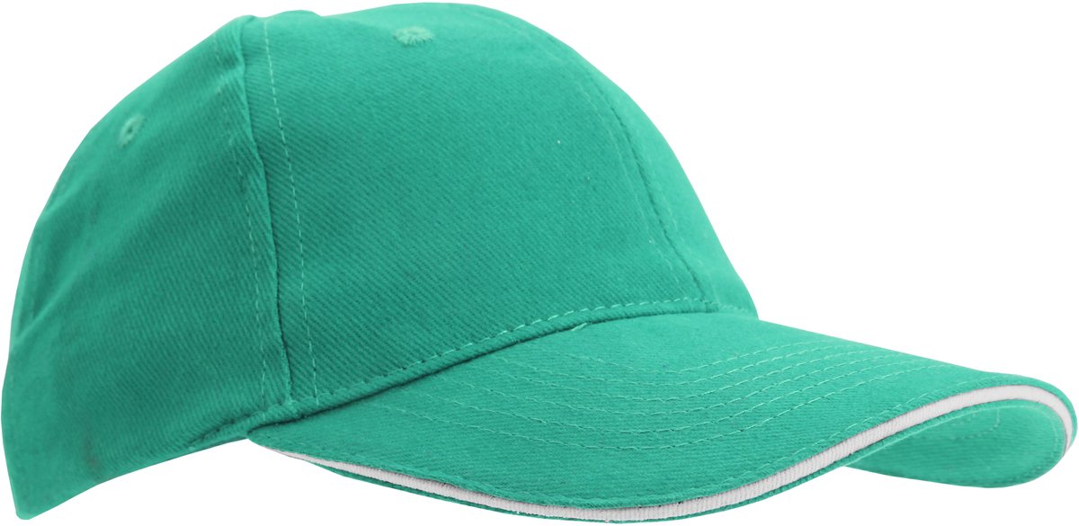 SOLS Unisex Buffalo 6 Panel Baseball Cap (Turkoois/Wit)