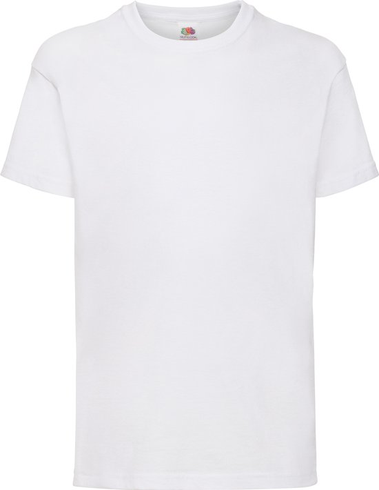 Fruit Of The Loom T-shirt unisexe à manches courtes pour Kinder / Enfants (Wit)