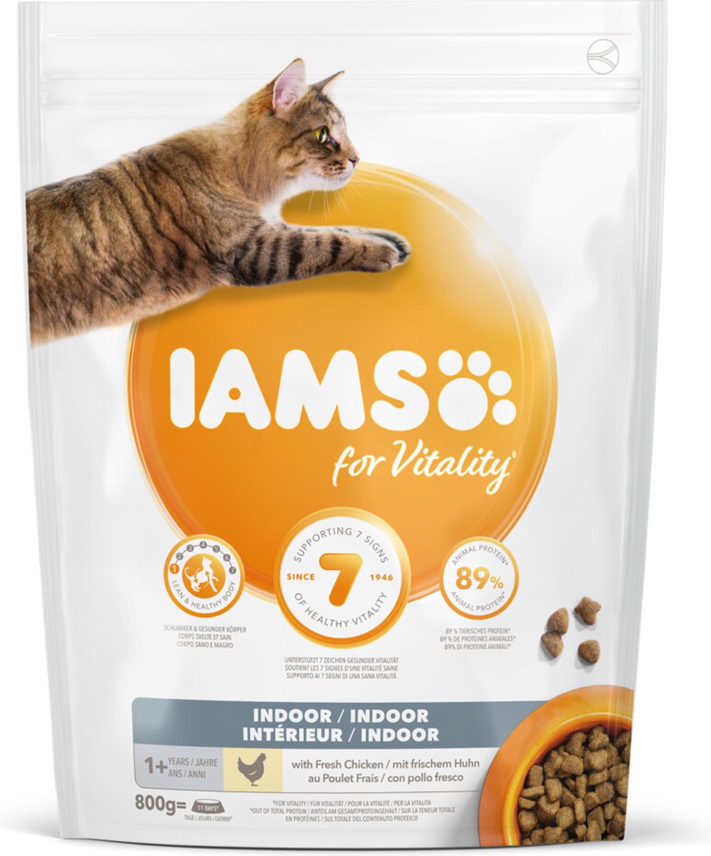 IAMS Iams Kat Adult Indoor Kip 800 gr