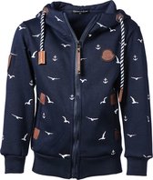 Kindervest marine zeeprint | Maat 116/ 6Y