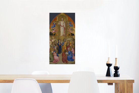 L'Ascension - Peinture de Jacopo di cione 40x80 cm - Tirage photo sur toile (Décoration murale salon / chambre)