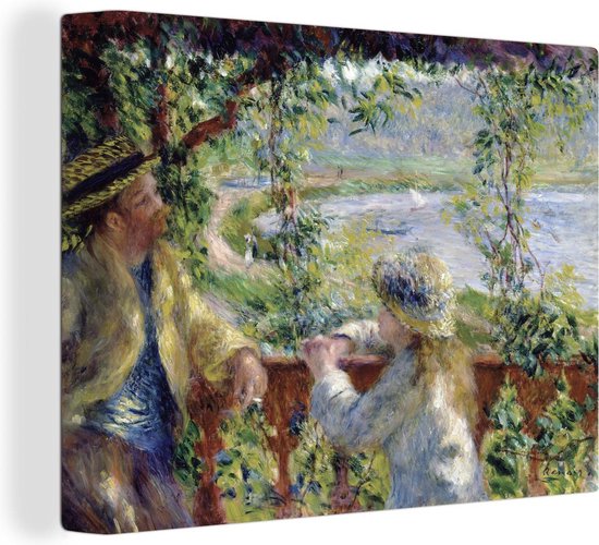 Canvas Schilderij Bij het water - Schilderij van Pierre-Auguste Renoir - 80x60 cm - Wanddecoratie
