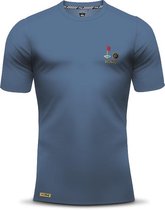 Cornervlag t-shirt blauw