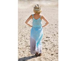 Mzury - Maxi Dress Strandjurk Batik Mint Gray - L/XL - Strandmode - Beach-dress - Sarong dress