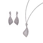 Orphelia SET-5884 - Ketting(en) met oorbel(len) - Zilver 925