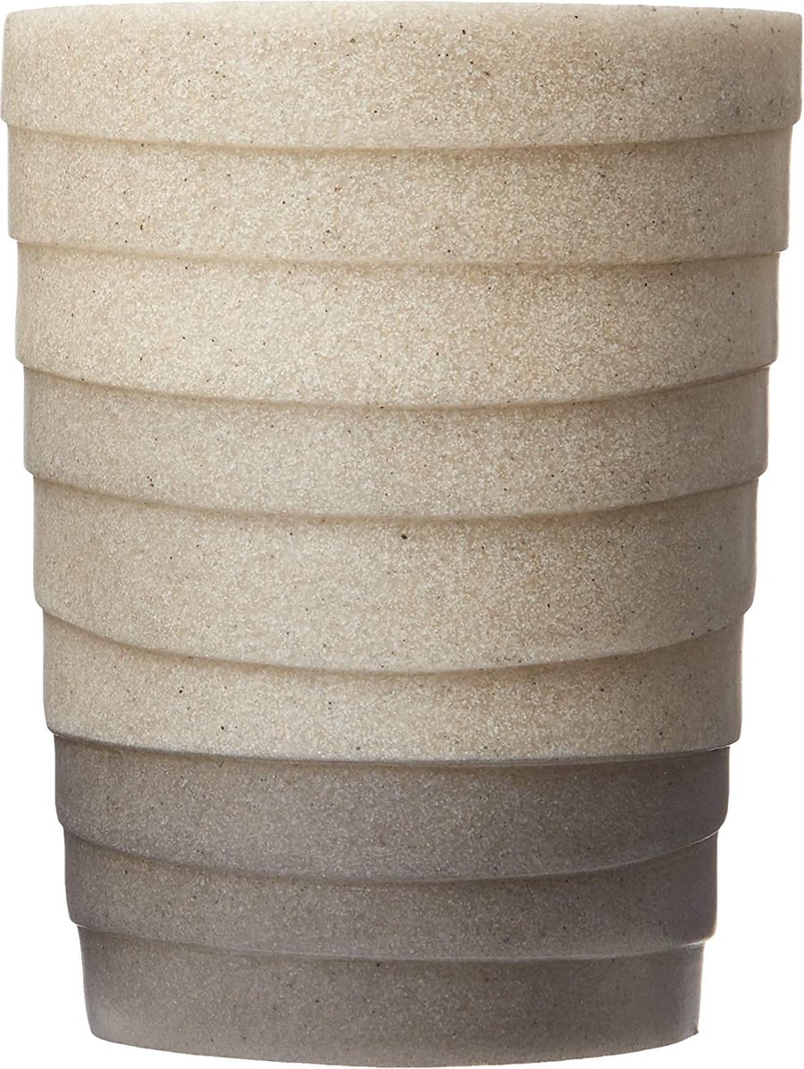 Wenko Badkamerbeker Cuzco 10 Cm Polyresin Beige/grijs