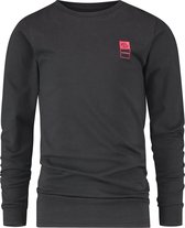 Vingino Basic Longsleeve Jongens T-shirt - Deep Black - Maat 116