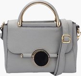 Fashionfanatics® Volano Crossbodytas Grijs - Draaisluiting - Dames