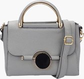 Fashionfanatics® Volano Crossbodytas Grijs - Draaisluiting - Dames