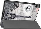 Tablet hoes geschikt voor Lenovo Tab P11 Plus (11 inch) - Tri-Fold Book Case - Eiffeltoren