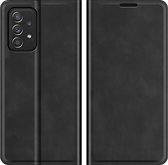 Cazy Hoesje Geschikt voor Samsung Galaxy A52 Portemonnee Book Case Kunstleer - Zwart