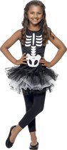 "Halloween kostuum voor meisjes skelet met zwarte tutu - Kinderkostuums - 104-116"
