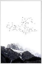 JUNIQE - Poster i kunststof lijst The Mountains -40x60 /Kleurrijk