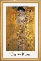 JUNIQE - Poster in houten lijst Klimt - Portrait of Adele Bloch-Bauer