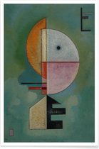 JUNIQE - Poster Kandinsky - Upward -20x30 /Groen & Oranje
