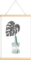 JUNIQE - Posterhanger Urban Jungle 4 -20x30 /Blauw & Grijs