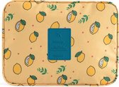 Travel 'Yellow Lemon' Toilettas Citroen | Make Up Organizer/Travel Bag/Reistas | Fashion Favorite