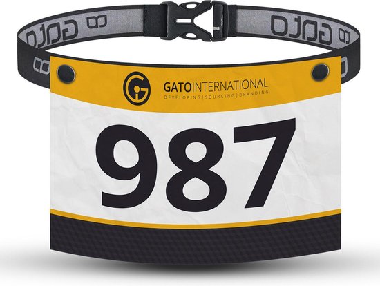 Gato Sports Sportriem Snap Polyester Zwart Maat One-size