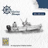 VCS001 Nellie Snellen Clear stamp maritiem - Marine boys - boat - stempel vissersboot - zee - boot en schip - visser man