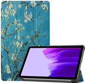 Tri-Fold Book Case - Samsung Galaxy Tab A7 Lite Hoesje - Bloesem