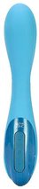 UltraZone Infinity 6x Rechargeable Vibe - Blue - Silicone Vibrators -