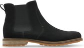 Clarks - Heren schoenen - Foxwell Top - G - black suede - maat 9,5