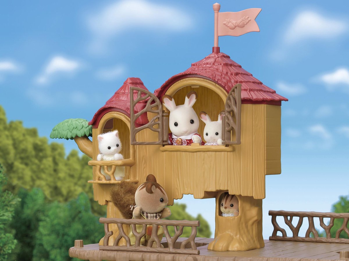 Sylvanian Families 5450 Avontuurlijke boomhut- te combineren met 5451 Blok hut — cadeau in Spellen & Speelgoed - foto 6