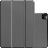 Hoesje Geschikt voor iPad Pro 2021 (12,9 inch) Hoesje Case Hard Cover Hoes Book Case - Grijs