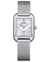 Citizen Clean & Fresh Horloge - Citizen dames horloge - Zilver - diameter 23.5 mm - roestvrij staal