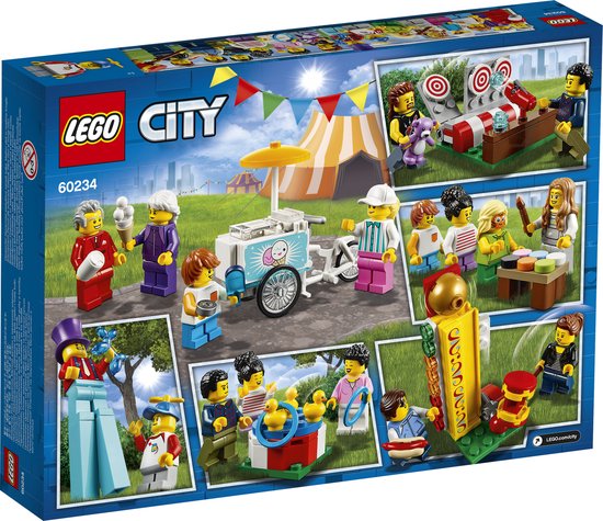 LEGO City Ensemble de figurines - La fête foraine 60234 – Kit de construction (183 pièces)