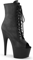 Pleaser Plateau Laarzen, Paaldans schoenen -41 Shoes- Adore-1021 Paaldans schoenen Zwart