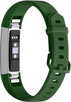 By Qubix Siliconen bandje - Fitbit Alta (HR) - Army groen - Large