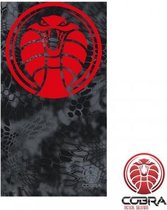 Bandana Zwarte Python Camo | Stretch | 140gsm anti-UV Polyester | 25 x 50cm