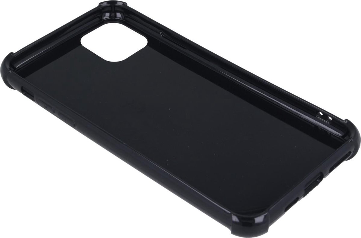 Apple iPhone 11 PRO MAX - Anti Shock Hoesje - Hoogglans zwart