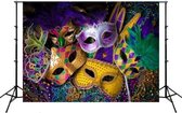 2.1mx 1.5m Maskerademasker Feestscène Layout Foto Fotografie Achtergronddoek (W029)