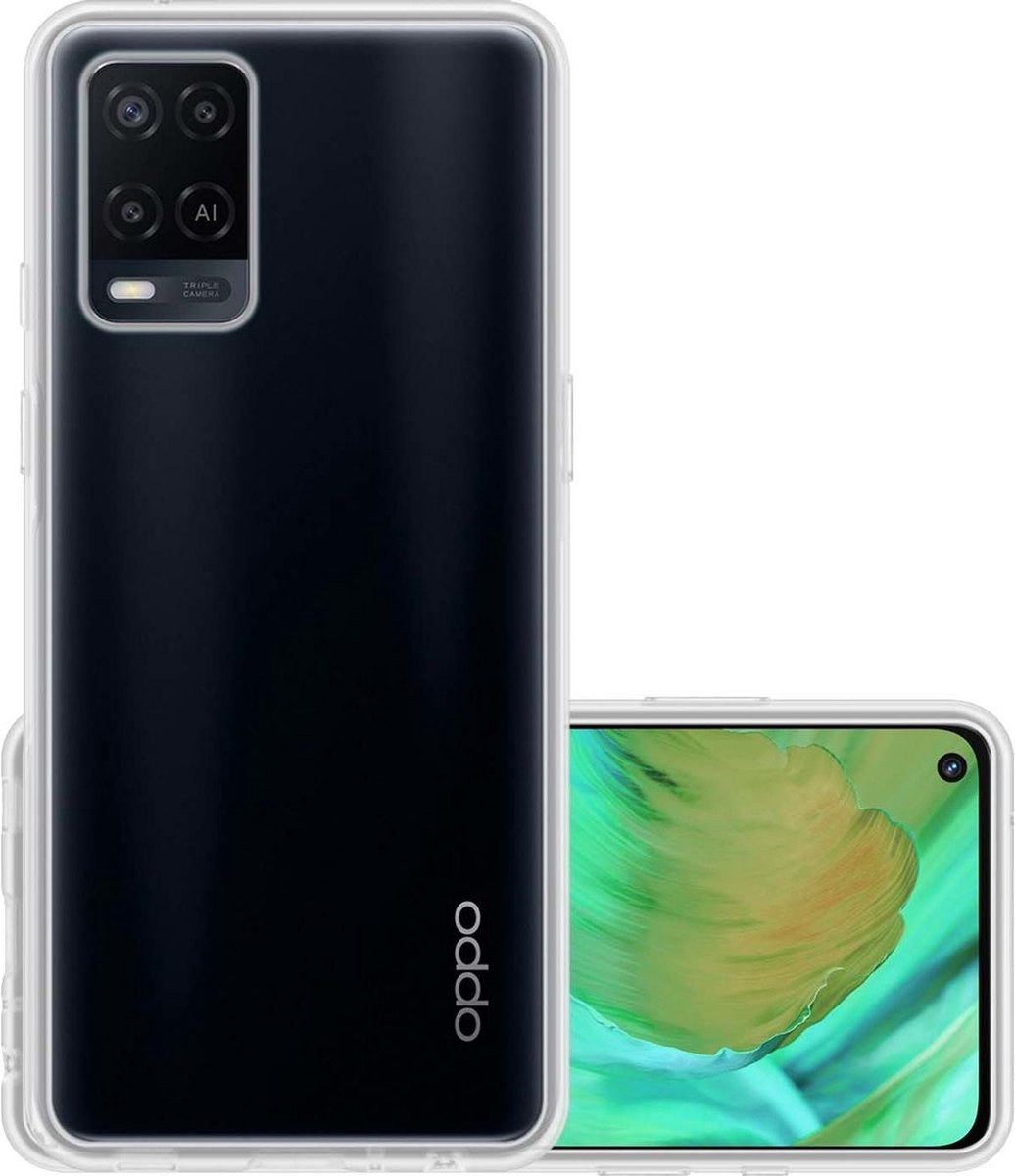 Hoesje - Geschikt voor OPPO A54 - Sterk & Shockproof - Hoes Cover - Siliconen Case - Transparant