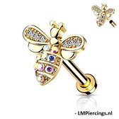 Piercing micro Bij goud kleur