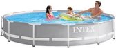 Intex opzetzwembad - Prism Frame - 366 x 76 cm - Grijs zonder pomp