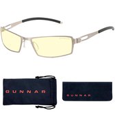 GUNNAR Gaming- en Computerbril - Sheadog, Mercury Frame, Amber Tint - Blauw Licht Bril, Beeldschermbril, Blue Light Glasses, Leesbril, UV Filter