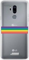 6F hoesje - geschikt voor LG G7 ThinQ -  Transparant TPU Case - #LGBT - Horizontal #ffffff