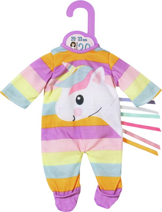 Foto: Dolly moda romper eenhoorn poppenkleding 30 cm