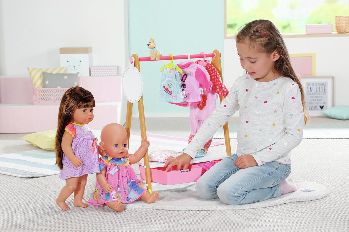 BABY born - Kledingrek - Poppenkleertjes - Incl kledinghangers — afbeelding 15
