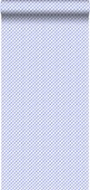 ESTAhome behang ruiten blauw - 115714 - 53 cm x 10,05 m