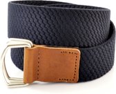 XXL Belts Herenriem Elastisch 1666 - Donkerblauw - 135 cm