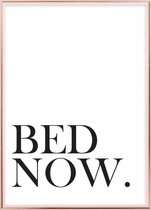 Poster Met Metaal Rose Lijst - Bed Now Poster